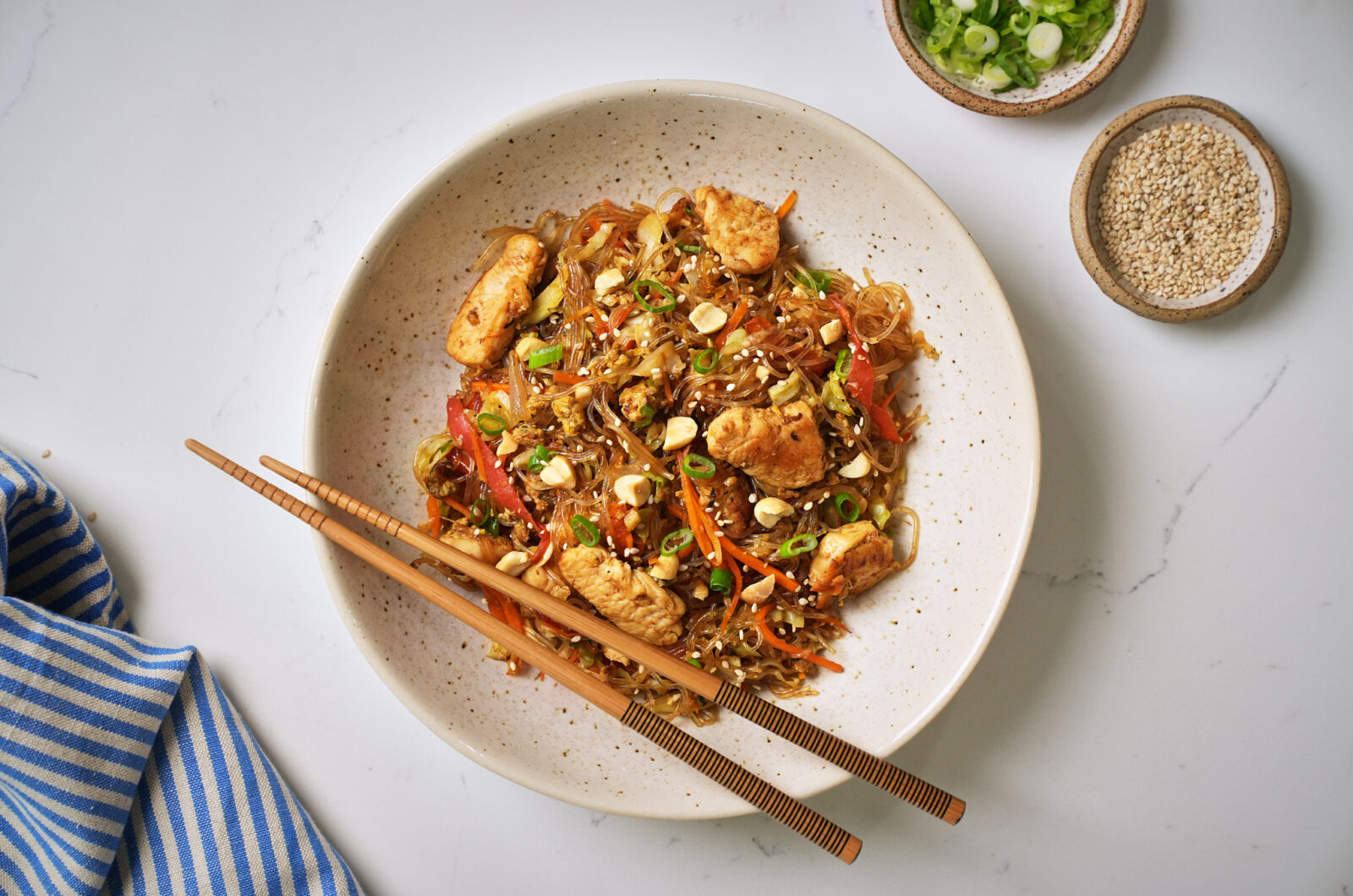 Pad Woon Sen (Thai Glass Noodle Stir Fry)