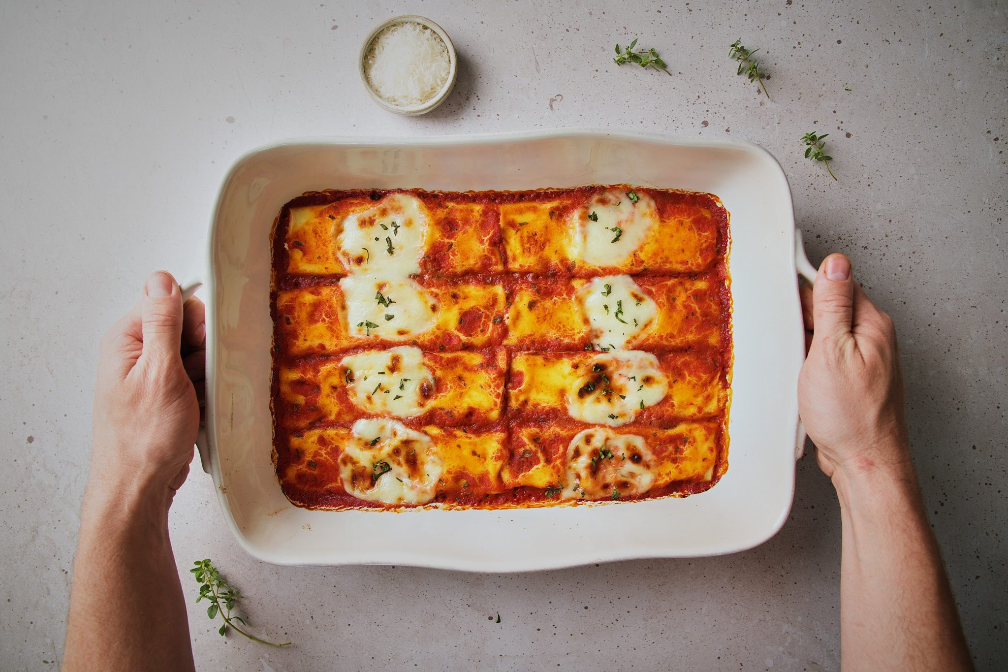 Baked Manicotti from Scratch