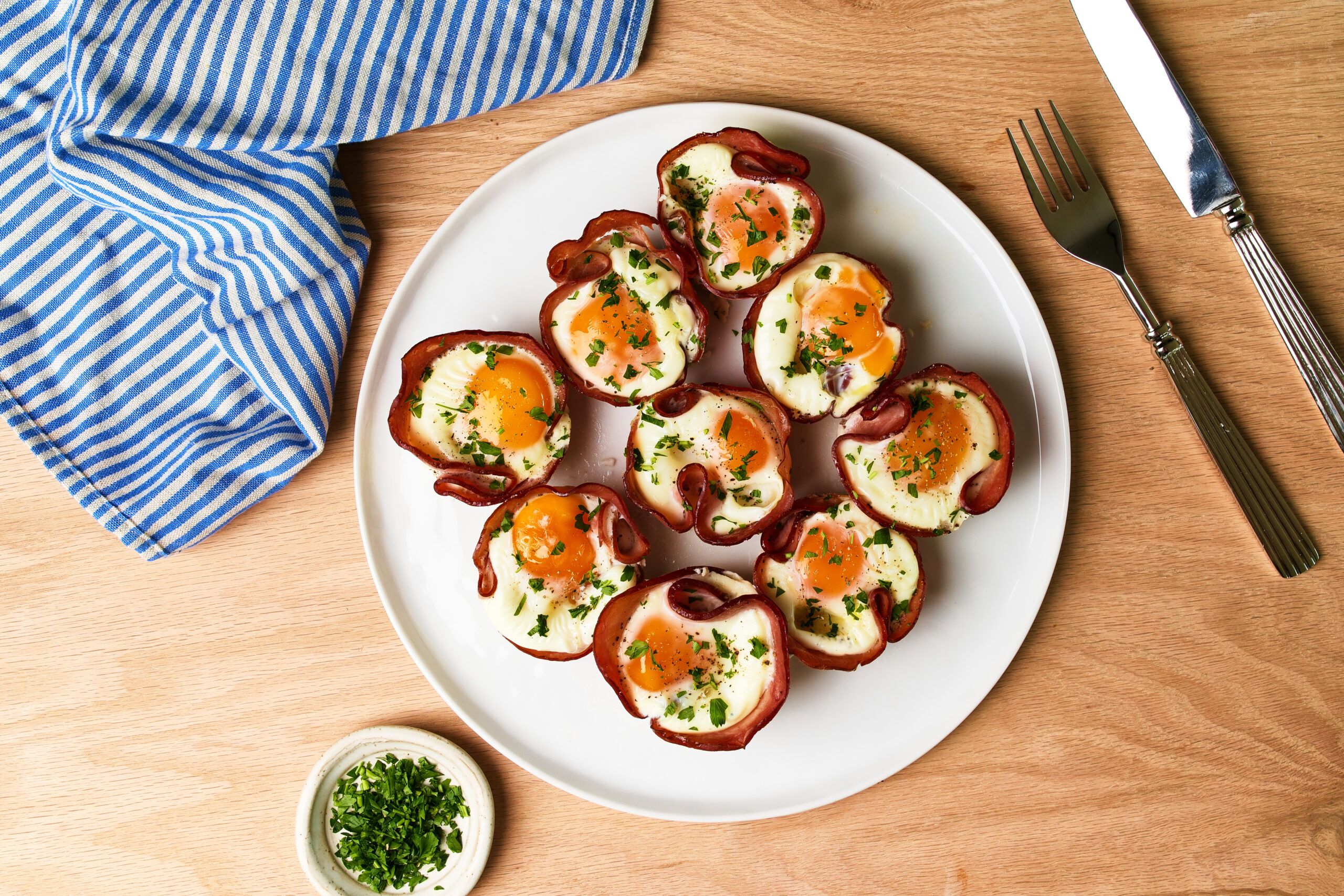 Ultimate Ham & Swiss Egg Cups