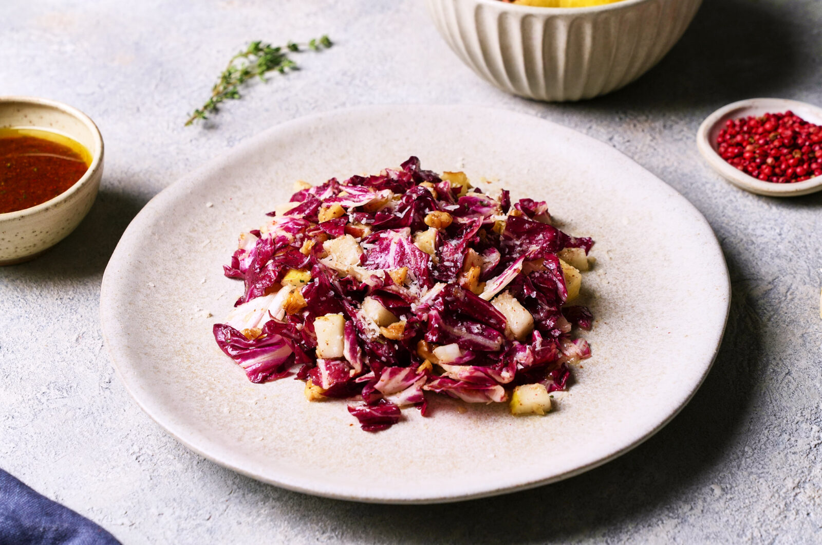 Radicchio Salad with Pears & Apples