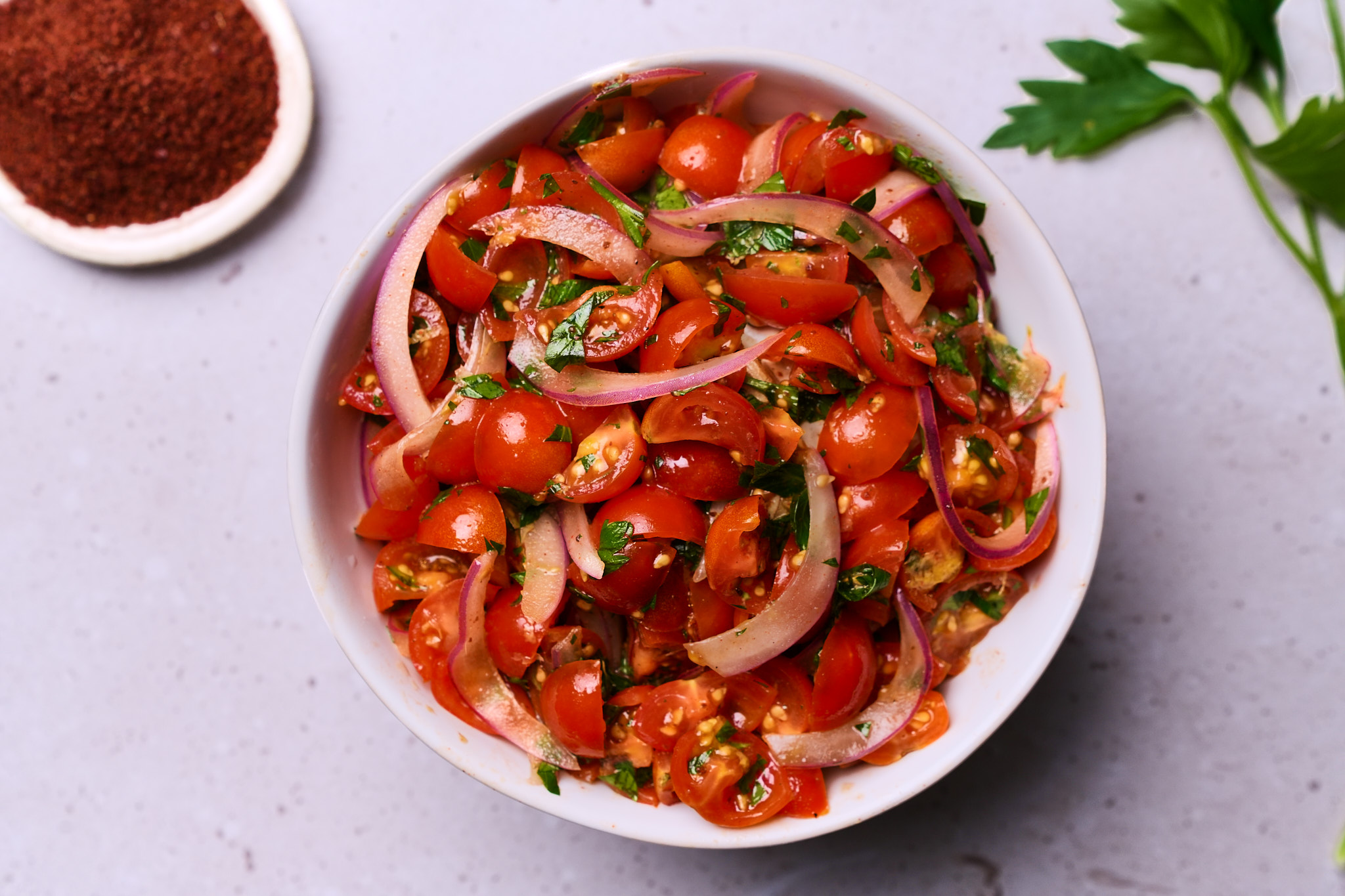 Zesty Tomato Herb Salad