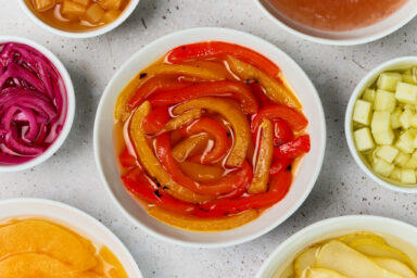 Pickled Bell Peppers (Yellow and Red)