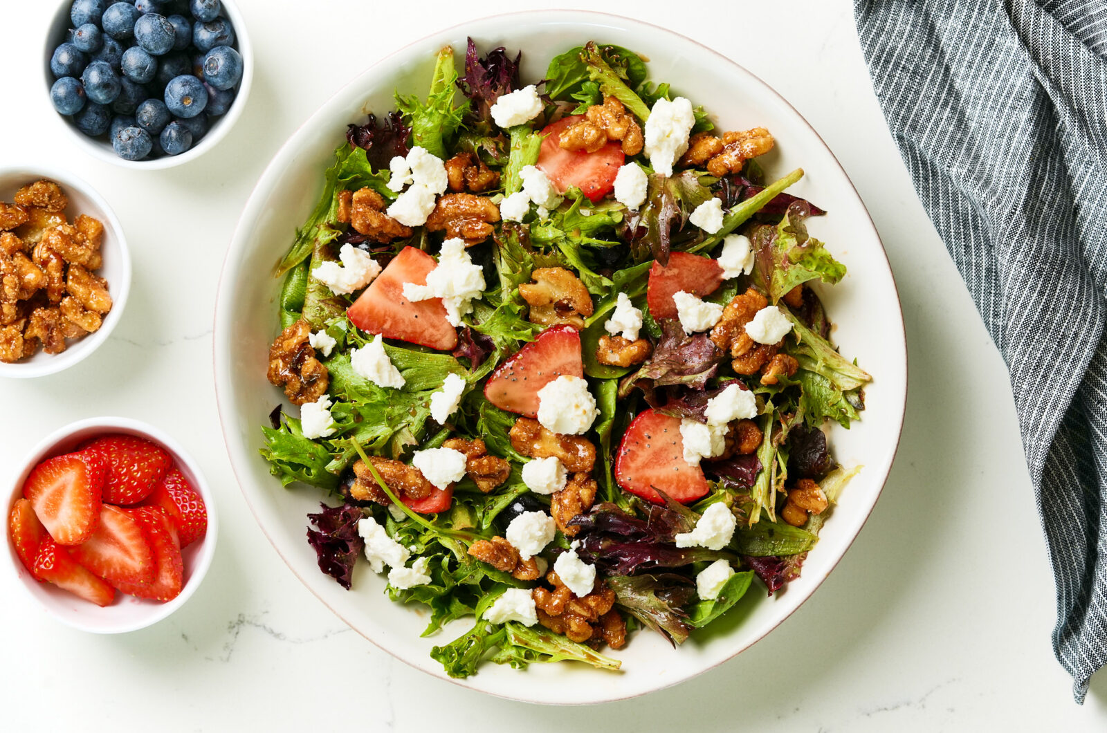 Summer Berry Salad with Balsamic Dressing