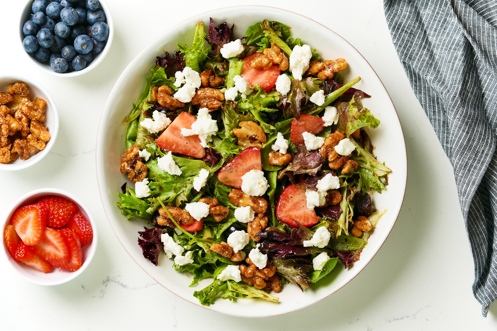 Summer Berry Salad with Balsamic Dressing